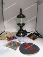 Kit de Lampe Mosaïque Turque Marocaine Vintage Suspendue Fait Main À Monter Soi-même pour Studio ou Événement