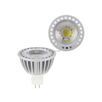 Projecteur LED COB MR16 AC/DC 12V 3W 5W 7W 2700K/3000K/6500K 250-600lm GU5.3 15/30/60 Degrés Ampoule Spot pour Bureau Moderne