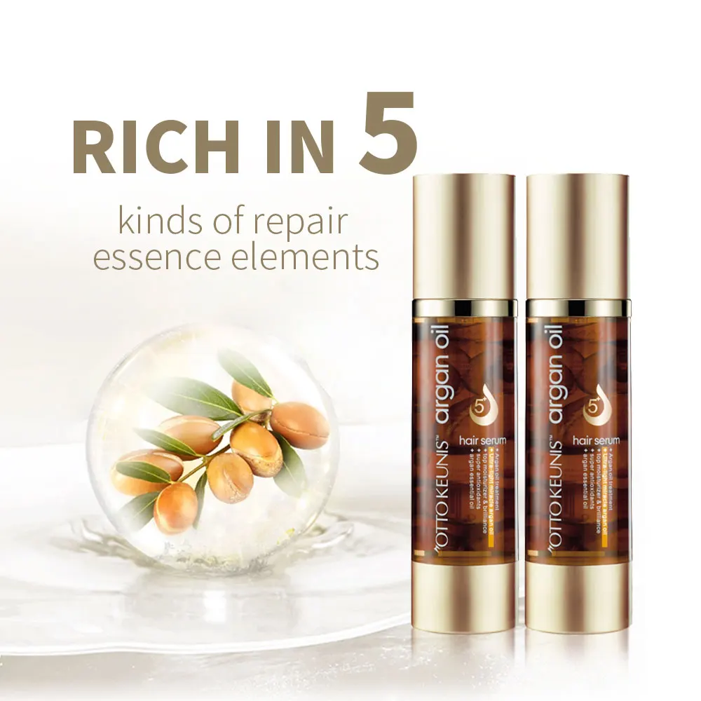 OTTO KEUNIS кристаллическая восстанавливающая сыворотка для волос, освежающий органический тоник, аргановое масло, сыворотка для волос