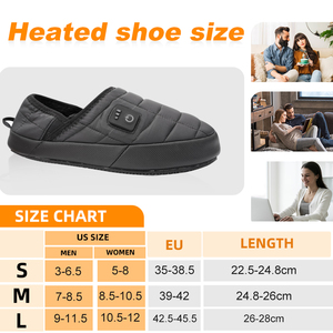 Zapatos personalizados de invierno con calefacción eléctrica, calentador de pies de 3 niveles, zapatillas de calefacción térmica Unisex - Product Image 6