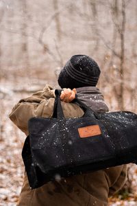 Échantillon gratuit stockage en vrac bois cheminée toile cirée support sacs à prix d'usine pour bois de chauffage transporteur cuir bûches transporteur - Product Image 6