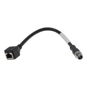 10gbps caat6a M12 8 <span class=keywords><strong>pin</strong></span> nối x Mã thẳng nam cắm để RJ45 Nữ Đôi kết thúc Cáp Conector cho công nghiệp mạng - Product Image 1