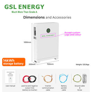 GSL 에너지 16.38kwh 48V 리튬 이온 배터리 IP65 보호 클래스 가정용 BMS 보호 MSDS 인증 48v Lifepo4 배터리 - Product Image 5