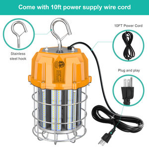 Projecteur LED haute puissance 100W 14000Lm avec crochet, éclairage portable pour chantier, adapté aux zones humides, éclairage intérieur et extérieur. - Product Image 6