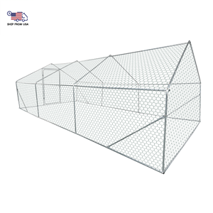 XPT035 Grande Pollaio 3L*6P*2A Recinto per Galline in Ferro Gabbie per Volatili Calpestabili con Tettuccio Parasole Impermeabile Rete Metallica Articoli da Giardino per Esterni - Product Image 2