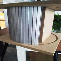 Porte à volets en plastique de 1,8 m (1600 mm) de haut, couleur noir, gris, blanc, porte à volets roulants cintrée pour cabine de douche, armoire à dossiers