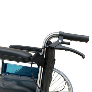 Silla de Ruedas Manual Plegable Ancha de Acero al Carbono Plateado Ligero de Alta Calidad con Capacidad de Carga de 100 kg - Fabricantes - Product Image 4