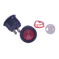 Assurance qualité KCD8 moto accessoires bouton poussoir interrupteur Mini rond bascule LED indicateur interrupteur 2 broches marche-arrêt
