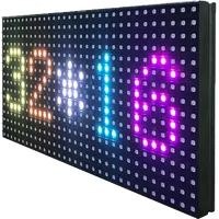 Module de panneau d'écran LED P8 256*128mm 32*16 pixels 1/4 Scan Extérieur 3-en-1 SMD3535 RGB Pleine Couleur Alimentation CC Noir