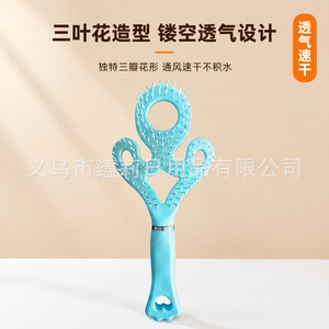 Peine de masaje en forma de corazón Yunli, grande, rosa, herramienta para alisar y peinar el cabello, para uso doméstico. - Product Image 3