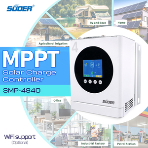 <span class=keywords><strong>Suoer</strong></span> <span class=keywords><strong>40A</strong></span> 12V 24V 48V MPPT punto de máxima potencia automático controlador de carga de seguimiento solar MPPT - Product Image 4
