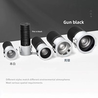 Projecteurs LED réglables avec plusieurs angles optiques 40mm 45mm 55mm 65mm Tailles de découpe DC24 Solution de tension constante conçue