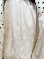 Ensemble tailleur pantalon et blazer à pois avec nœud élégant, livraison rapide, pour femme