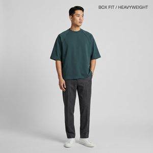 Heavyweight 300GSM Boxy Raglan Sleeve <strong>T</strong>-<strong>shirt</strong> Men <strong>Transformative</strong> Teal Custom Streetwear Blank <strong>T</strong> <strong>Shirt</strong> OEM Factory - Product Image 1