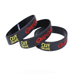 Pulseras de silicona inspiradas en Guns <span class=keywords><strong>N</strong></span>' <span class=keywords><strong>Roses</strong></span>, desata tu interior Rocker, logotipos icónicos, pulsera rellena de color grabado para promociones - Product Image 3