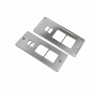 Aluminum 2-Gang Wall <b>Switch</b> <b>Plate</b> Industrial Durable Panel - Product Image 1