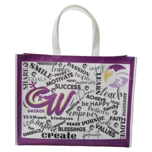 Sac de shopping en tissu écologique personnalisé, imprimé, pour la promotion des expositions, sac fourre-tout non tissé avec logo - Product Image 1