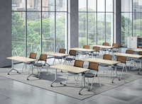Tables portables Greatway, table de formation pliable, bureaux de conférence pliables, bureau de formation de bureau