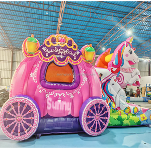 Công chúa vận chuyển Combo Inflatable nhà bị trả lại Inflatable lâu đài <span class=keywords><strong>bouncy</strong></span> với trượt Inflatable lâu đài <span class=keywords><strong>Bouncer</strong></span> - Product Image 2