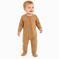 100% Baumwolle Baby-Fußstrampler Neugeborenen-Babykleidung Großhandel mit Eigenem Logo Maschinenwaschbare Babykleidung Hersteller