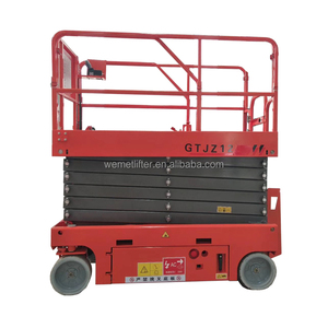 Platform pengangkat elektrik gunting mobil, peralatan mengangkat pekerjaan ketinggian tinggi truk Forklift - Product Image 4