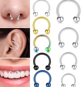 <span class=keywords><strong>Anneau</strong></span> de nez en acier inoxydable Piercings de nez Helix <span class=keywords><strong>Piercing</strong></span> d'<span class=keywords><strong>oreille</strong></span> Femmes Hommes Anneaux de septum Bijoux de <span class=keywords><strong>piercing</strong></span> corporel - Product Image 1