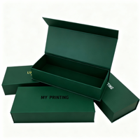 Boîtes rigides en carton gris pour lunettes de vue, avec fermeture magnétique, logo personnalisable par le fabricant, pour parfum et cosmétiques