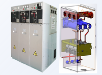 Unidad de Anillo Principal (RMU) Aislada con SF6 para Interiores, 12KV-40.5KV, IP67, Bloqueo Electromagnético, 630A, 8 Tomas, GLX24, DECOM ELECTRIC