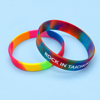 Bracelet en silicone personnalisé avec logo sur mesure pour collectes de fonds, articles promotionnels, sensibilisation à la solidarité, équipes sportives, écoles