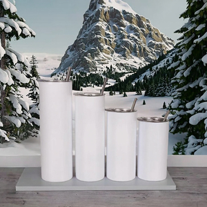 Gobelet isotherme à double paroi en acier inoxydable de 20 oz avec couvercle à paille, mug personnalisable par sublimation pour le bureau et les voyages - Product Image 3