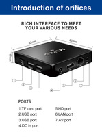 Konsol Game Retro M8 Pro Mini HD TV Box Sistem Ganda Open Source Arcade 3D Set Top Box dengan 30 Emulator 40000 Game