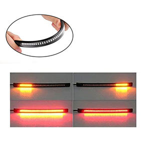 Nouvelle bande lumineuse LED de 21 cm pour Audi Q5/Q7, tube souple flexible, DRL dynamique, <span class=keywords><strong>feu</strong></span> stop et clignotant - Product Image 1