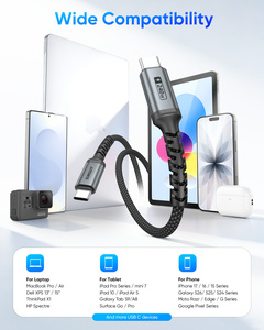 Ready to Ship SUNGUY CE Certified USB C 240W 1m Fast Charging USB Data Cable Cabo de carregamento USB for Mobile Phone and Car - Product Image 5