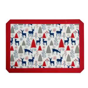 Tapis de cuisson en silicone réutilisable antiadhésif imprimé personnalisé pour Noël, outils de pâtisserie et de macarons en gros - Product Image 5