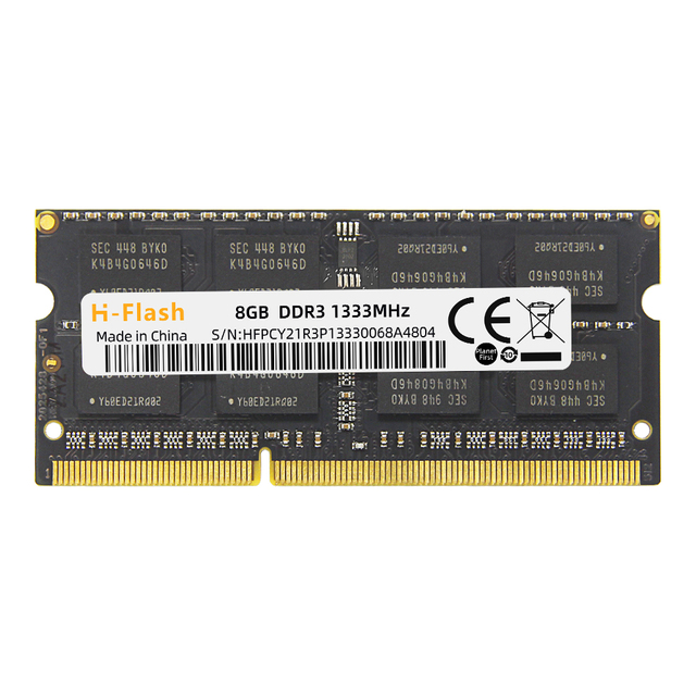 H-Flash DDR3 Laptops Ddr3l Ram 4GB 8GB Ddr 3 Gaming 4 8 1333mhz 1600mhz SODIMM RAM Notebook Memory Memoria Tablet