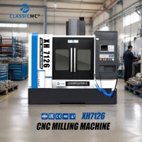 Centre d'usinage vertical CNC XH7126, table 800x260mm, broche BT40 3.7KW 8000 tr/min avec magazine à 16 outils de type ATC