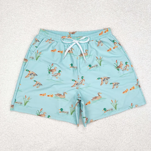 Vente en gros de maillots de bain assortis papa et moi, imprimé canard, shorts de bain pour tout-petits, shorts de bain pour garçons, shorts de bain d'été pour enfants - Product Image 4