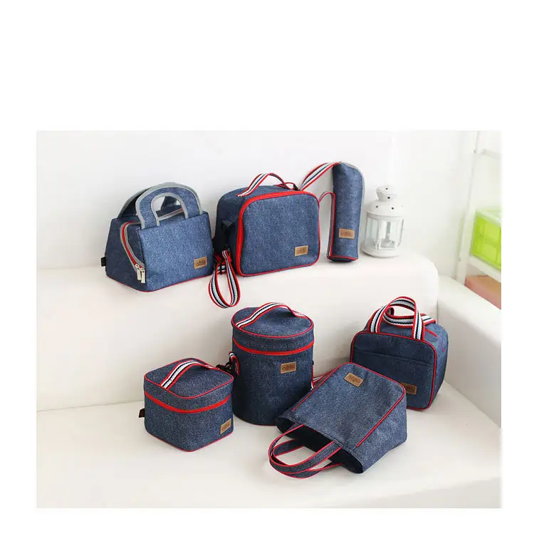 Customized Logo Food Cooler Thermal Bag Insulation Chill Set Family Travel Picnic Cooler Lunch Bag