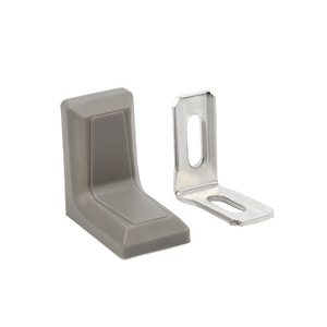 Support d'angle en plastique Jiufa avec couvercle, quincaillerie d'angle droit pour armoire, moulage par injection durable - Product Image 2