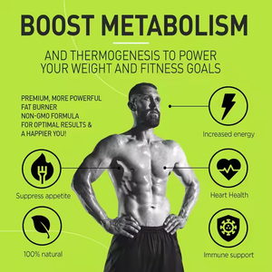 Suplemento quemador de grasa de extracto de té verde Premium de etiqueta privada con EGCG-Cápsulas de dieta de pérdida de peso saludable natural - Product Image 5