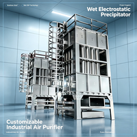 Tour de précipitation électrostatique humide (WESP) résistante à la corrosion pour gaz de combustion à haute température de four de fusion de verre