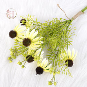 Hesper Best Seller 51cm yapay ekinezya buket nemlendirici el mor <span class=keywords><strong>Coneflower</strong></span> gerçek çiçekler düğün dekorasyon - Product Image 3
