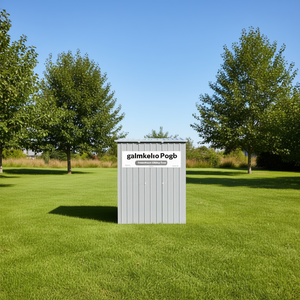 Cuccia per Cani in Acciaio Zincato Grigio Chiaro, Arredo Esterno Durevole per Animali Domestici, Stile Moderno Rettangolare per Razze Grandi - Product Image 2