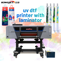 DTF UV de 24 pouces avec jet d'encre équipé de trois têtes d'impression Epson Nouvelle imprimante rouleau à rouleau pour diverses étiquettes d'emballage
