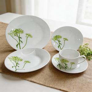 Juego de Vajilla de Porcelana Alemana con Diseño Floral Harvit, 30 Piezas, Hecho en China, Juego de Vajilla para Fiestas, Precio Económico al por Mayor - Product Image 1