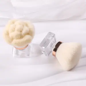 TSZS nouveau Design debout conception brosse à poussière pour ongles outil de manucure brosse à poudre moelleuse douce brosse à maquillage en forme de fleur