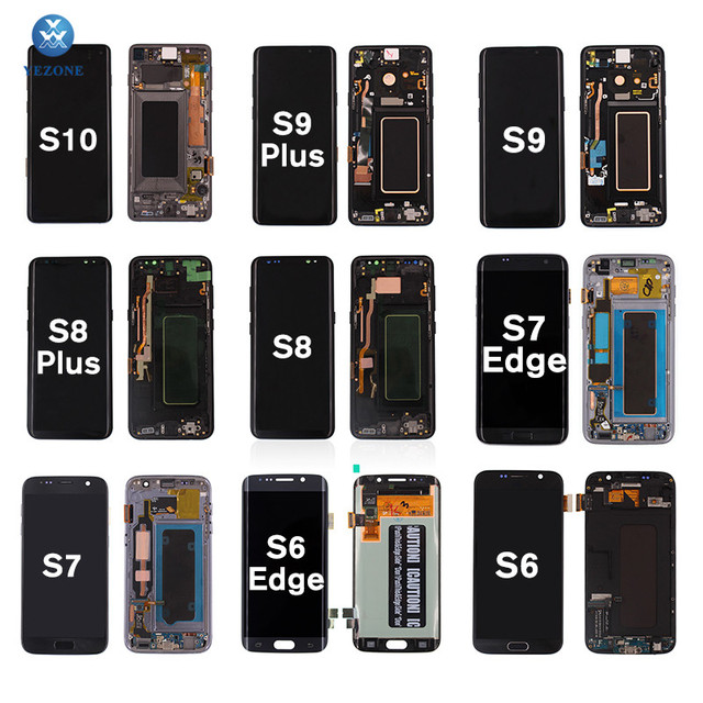 Original for Galaxy S7 Edge S8 S9 S10 Plus S20 S22 Ultra LCD Display Note 8 9 10 Replacement Pantalla Oled Screen for SAMSUNG