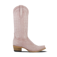 Bottes de cowgirl roses à bout pointu avec logo personnalisé CHENO, bottes western pour femmes, boutique western pour femmes