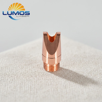 Buse de soudage laser en cuivre rouge de haute précision, type Qilin E M10, robuste, pour tête de torche à fibre optique portative