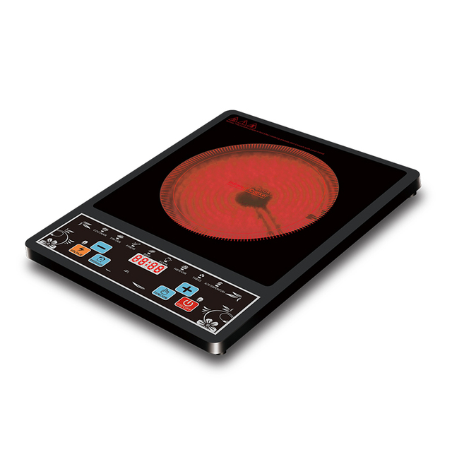Portable Electric High Induction Cooktop Countertop Burner Touch Control Stainless Steel Housing Household Use Hotpot Function